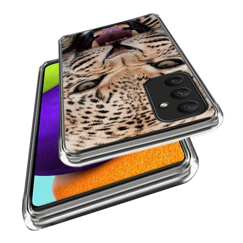 Etui Til Samsung Galaxy A55 5g Med Leopardmønster