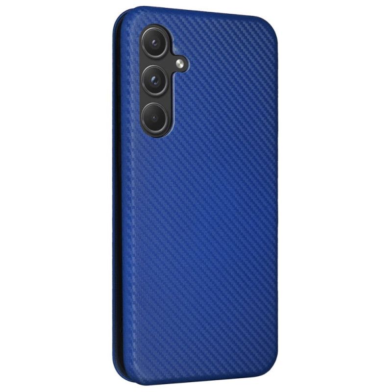 Flip Cover Samsung Galaxy A55 5g Kulfiber Tekstur