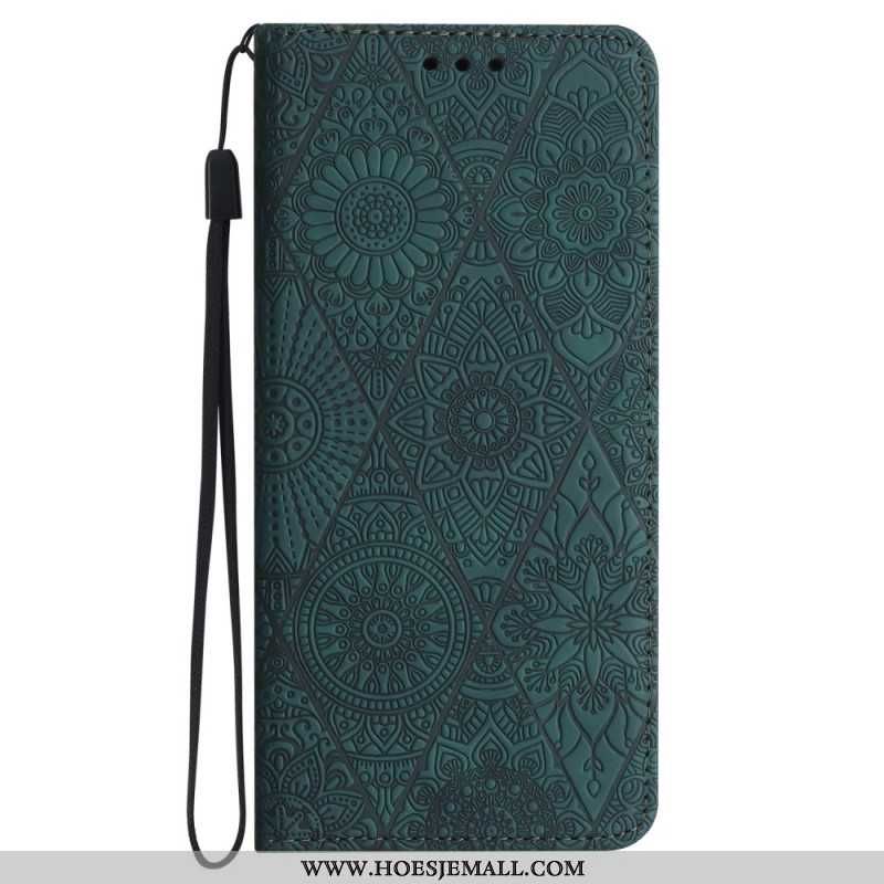 Flip Cover Samsung Galaxy A55 5g Patchwork Med Rem