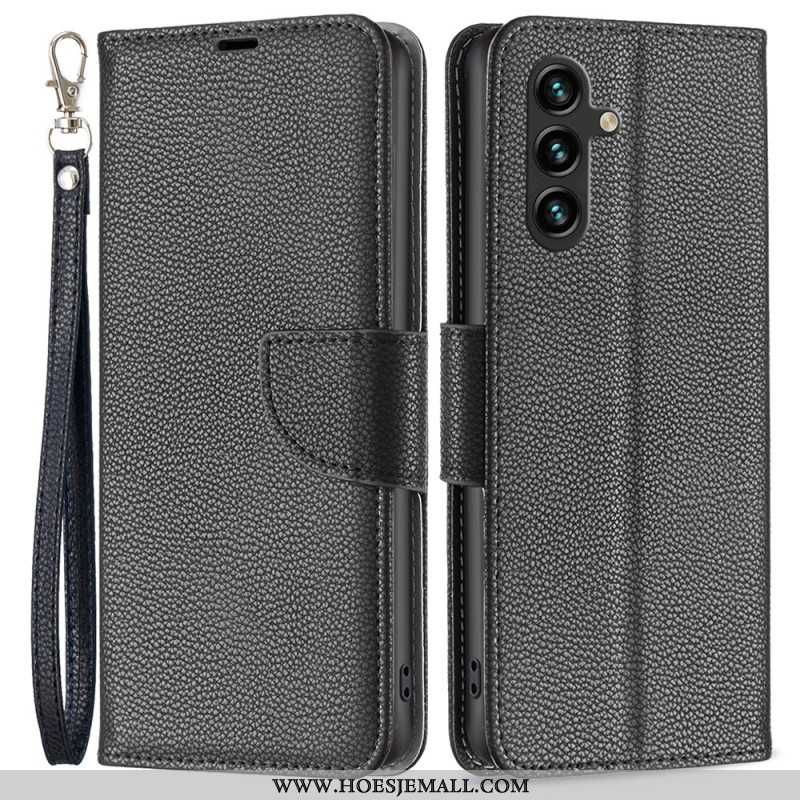 Flip Cover Til Samsung Galaxy A55 5g Litchi Tekstur