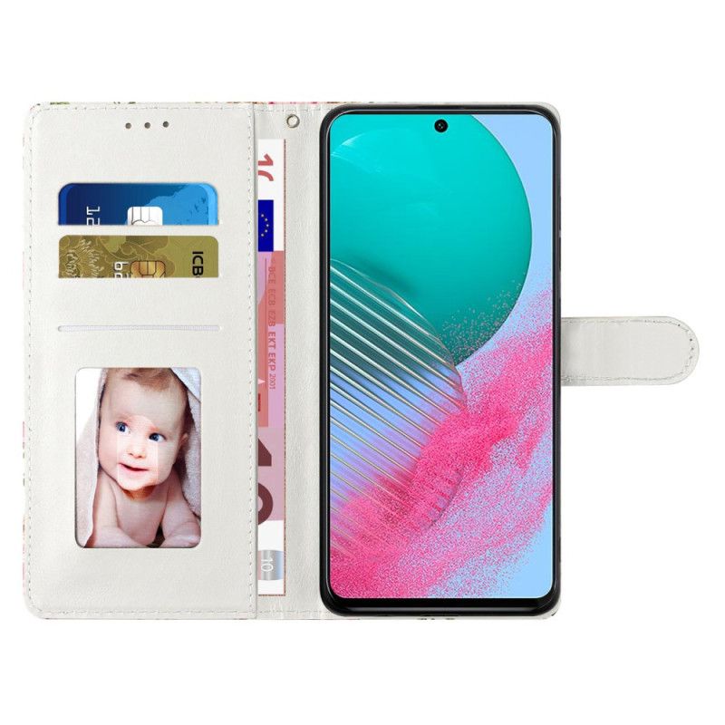 Læder Cover Samsung Galaxy A55 5g Drømmefanger Med Rem