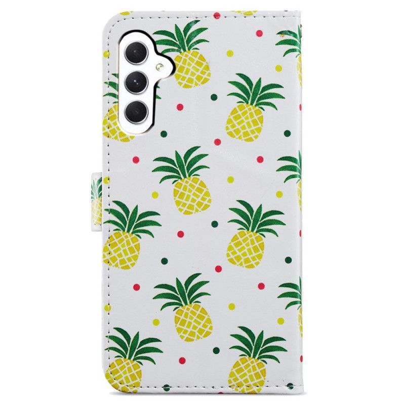 Læder Cover Samsung Galaxy A55 5g Telefon Etui Ananas I Lnaière