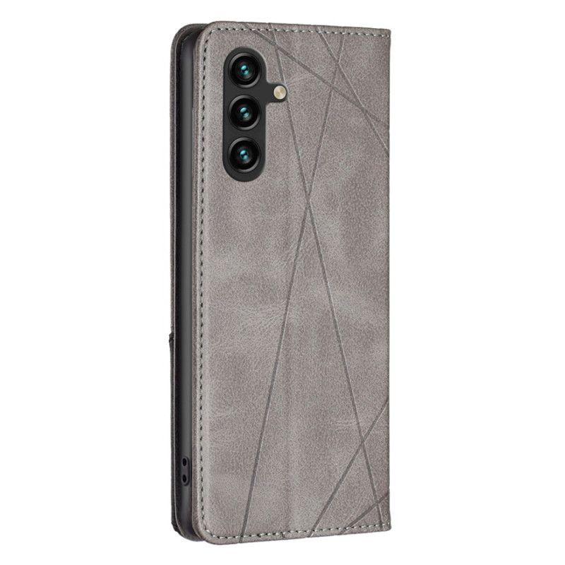 Læder Cover Samsung Galaxy A55 5g Telefon Etui Geometri