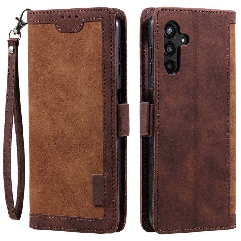 Læder Cover Samsung Galaxy A55 5g Telefon Etui Retro Tegnebog