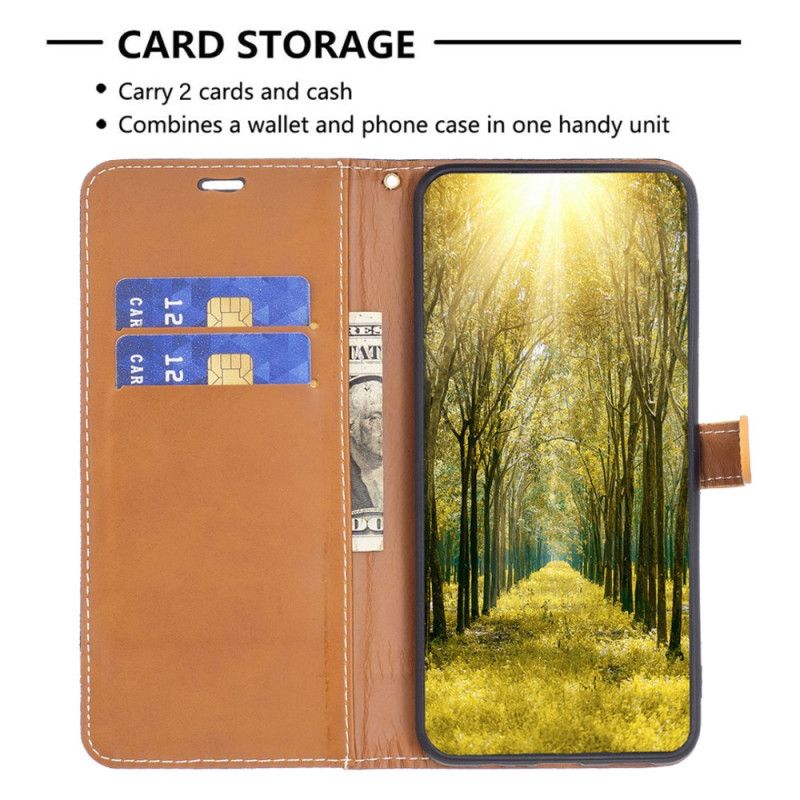 Læder Cover Samsung Galaxy A55 5g Telefon Etui Stof