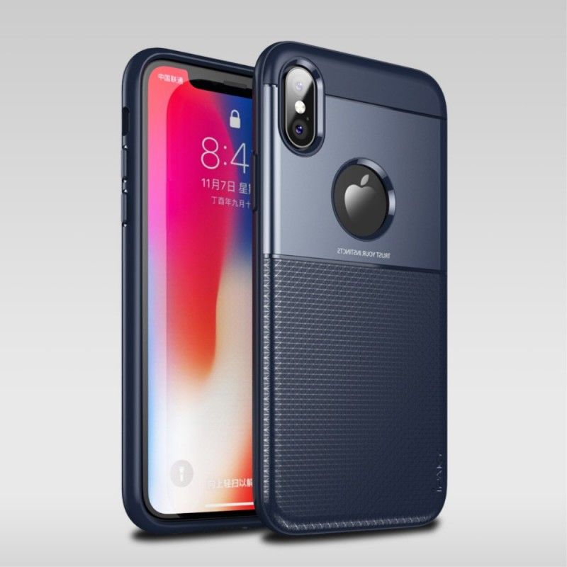 Cover iPhone XS Brun Ipaky Kulfiber