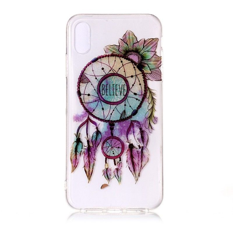 Cover iPhone XS Gennemsigtig Glitter Dreamcatcher