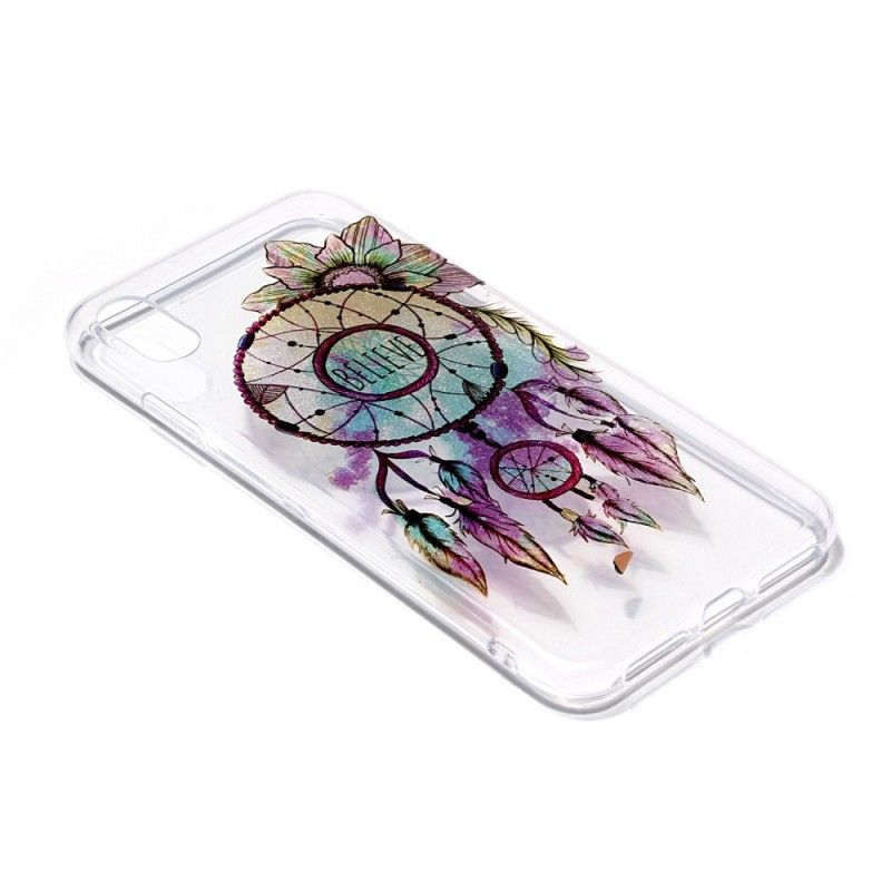 Cover iPhone XS Gennemsigtig Glitter Dreamcatcher