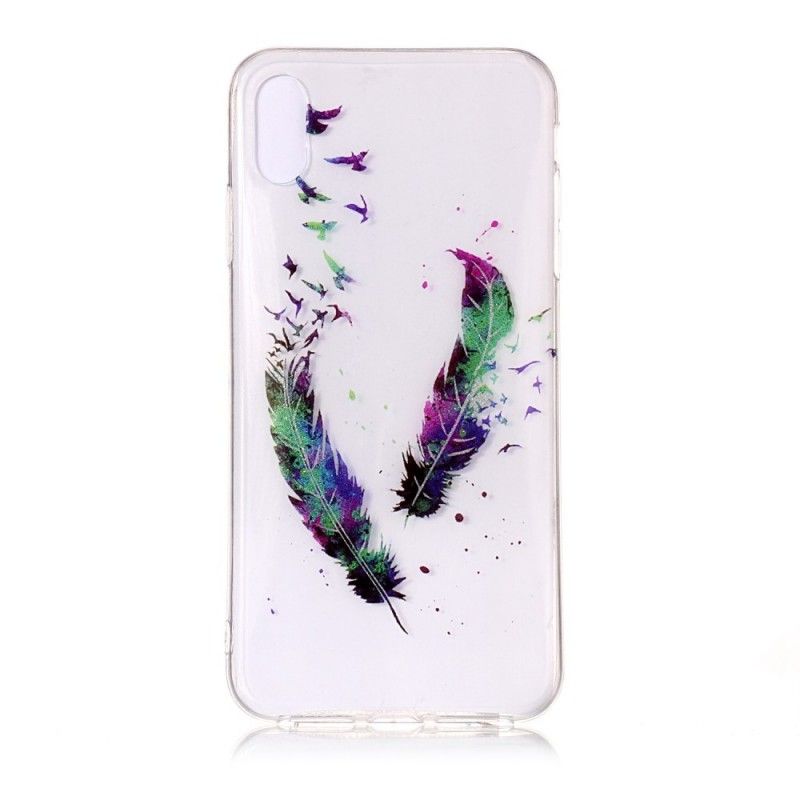 Cover iPhone XS Gennemsigtige Fjer Original