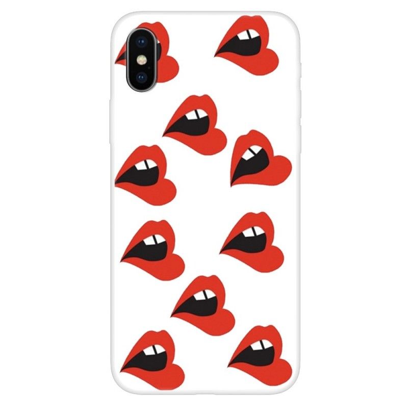 Cover iPhone XS Gennemsigtige Fulde Læber Original