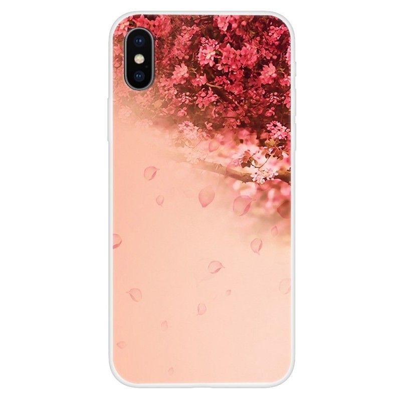 Cover iPhone XS Mobilcover Gennemsigtigt Romantisk Træ