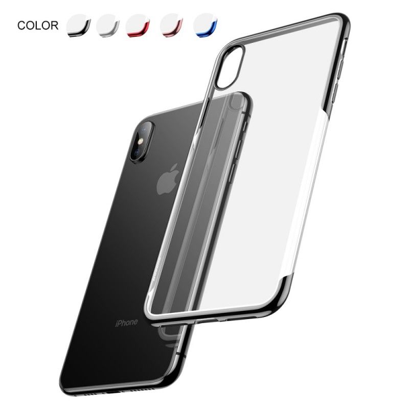 Cover iPhone XS Rød Baseus Skinnende Serie