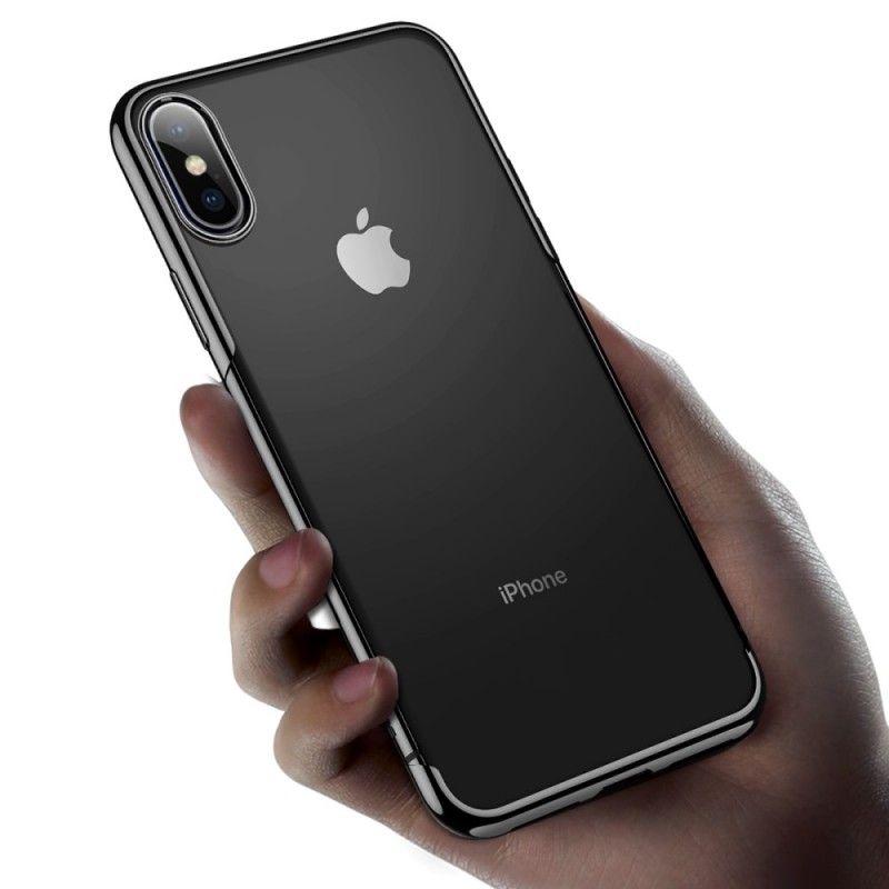 Cover iPhone XS Rød Baseus Skinnende Serie