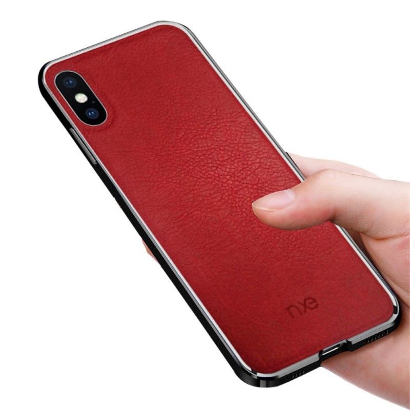 Cover iPhone XS Rød Nxe Læder