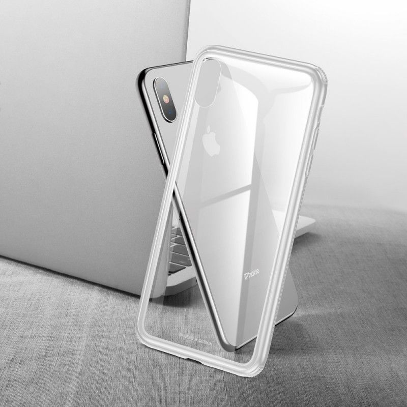 Cover iPhone XS Rose Mobilcover Gennemsigtig Baseus