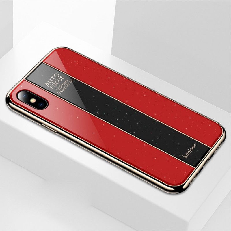 Cover iPhone XS Sort Luksus Hybrid Beskyttelse