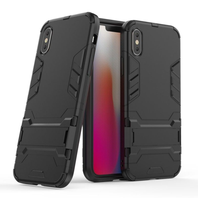 Cover iPhone XS Sort Mobilcover Ultra Resistent