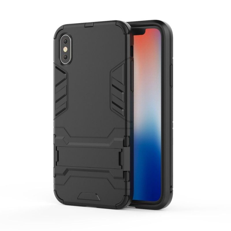 Cover iPhone XS Sort Mobilcover Ultra Resistent