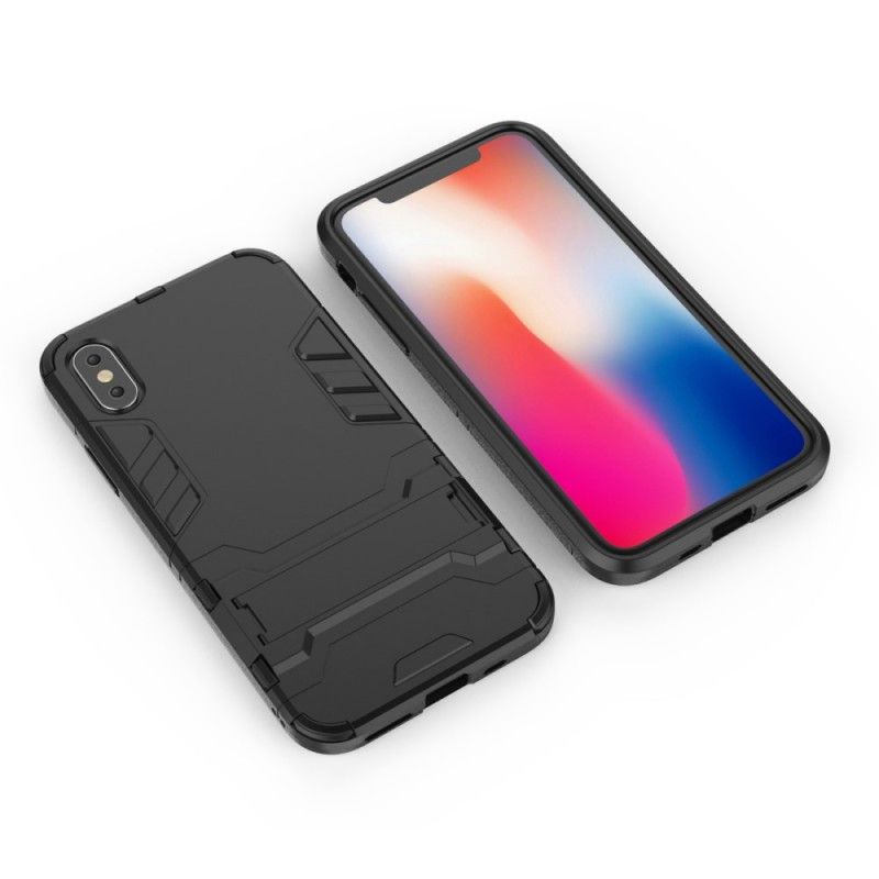 Cover iPhone XS Sort Mobilcover Ultra Resistent