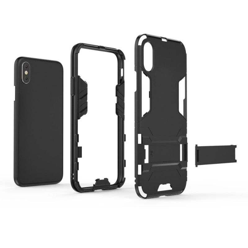 Cover iPhone XS Sort Mobilcover Ultra Resistent