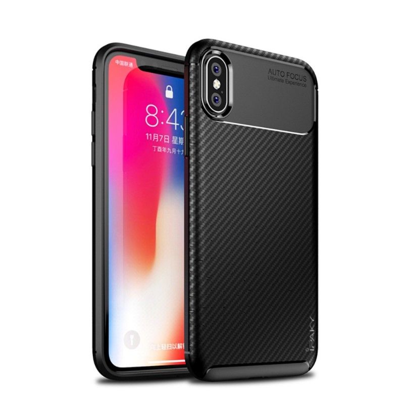 Cover iPhone XS Sort Skridsikker Hybrid Ipaky Beskyttelse