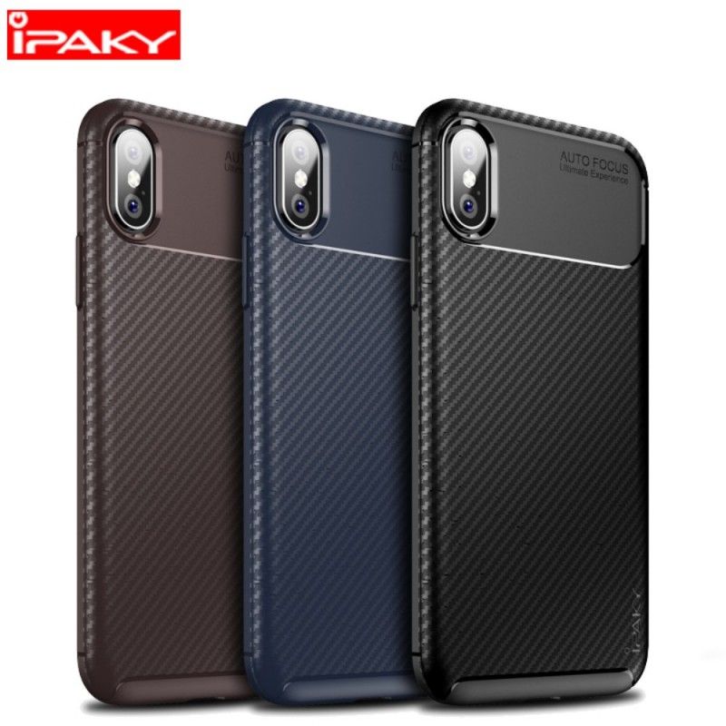 Cover iPhone XS Sort Skridsikker Hybrid Ipaky Beskyttelse