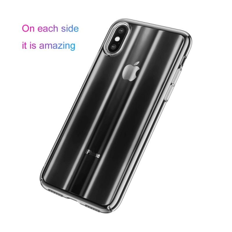 Cover iPhone XS Sort Stiv Baseus Aurora