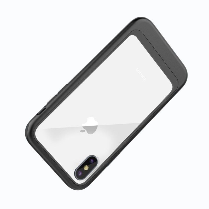 Cover iPhone XS Sort Transparent Aftagelig