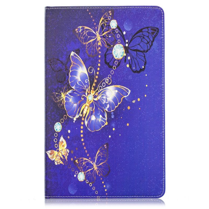 Case Etui Samsung Galaxy Tab A 10.1 (2019) Hvid Sommerfugleserie