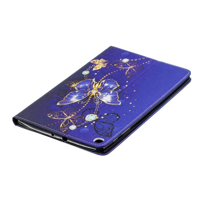 Case Etui Samsung Galaxy Tab A 10.1 (2019) Hvid Sommerfugleserie