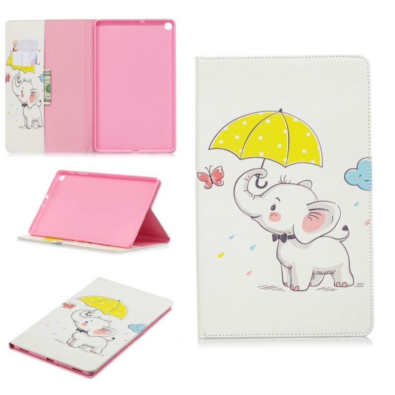 Case Etui Samsung Galaxy Tab A 10.1 (2019) Mobilcover Elefant I Regnen