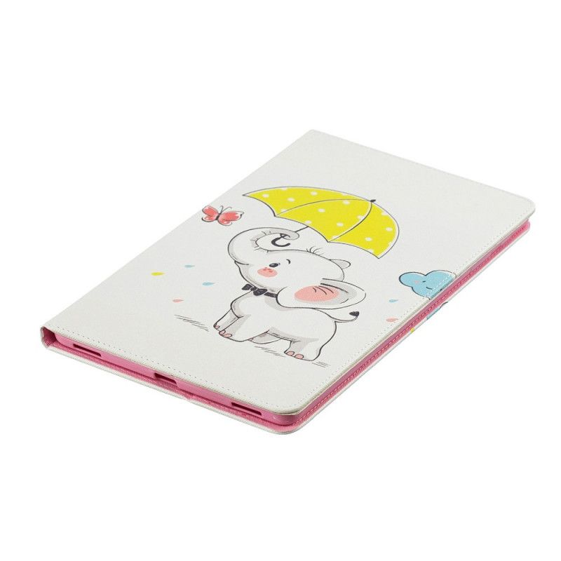 Case Etui Samsung Galaxy Tab A 10.1 (2019) Mobilcover Elefant I Regnen