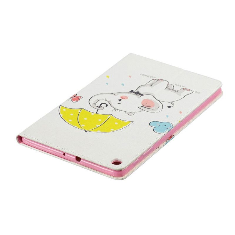 Case Etui Samsung Galaxy Tab A 10.1 (2019) Mobilcover Elefant I Regnen