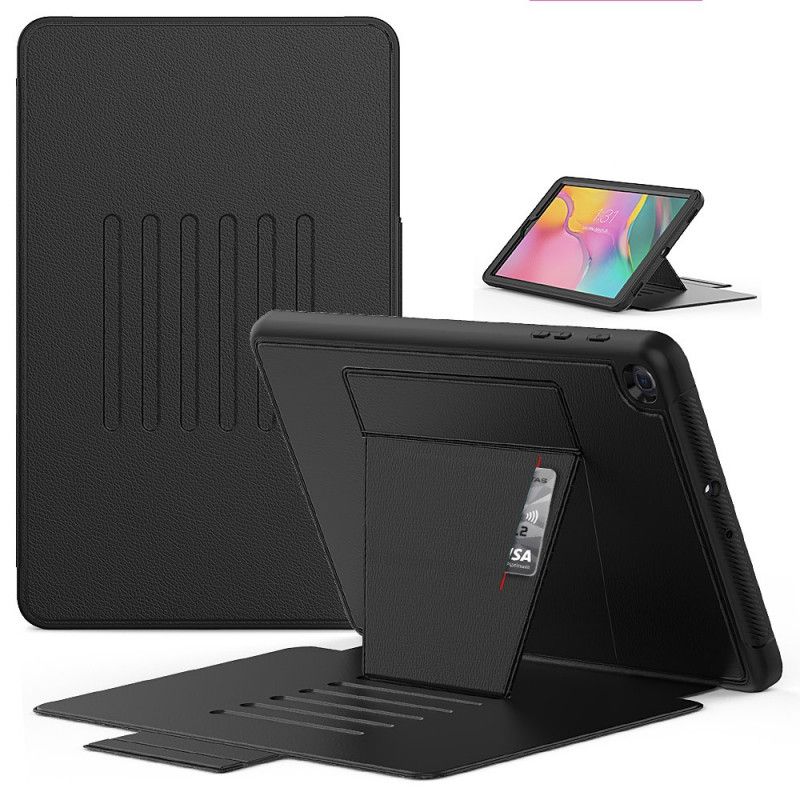 Case Etui Samsung Galaxy Tab A 10.1 (2019) Sort Magnetisk Multi-Vinkel Støtte