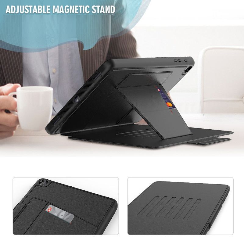 Case Etui Samsung Galaxy Tab A 10.1 (2019) Sort Magnetisk Multi-Vinkel Støtte