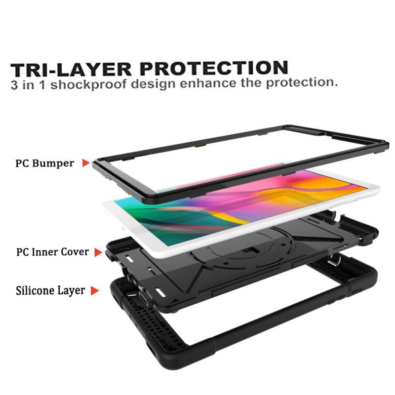 Cover Samsung Galaxy Tab A 10.1 (2019) Sort Multifunktion