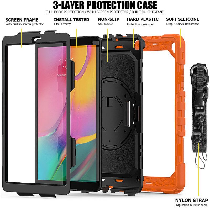 Cover Samsung Galaxy Tab A 10.1 (2019) Sort Multifunktionelle Børn