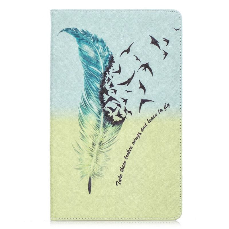 Etui Samsung Galaxy Tab A 10.1 (2019) Lær At Flyve Fjer Original