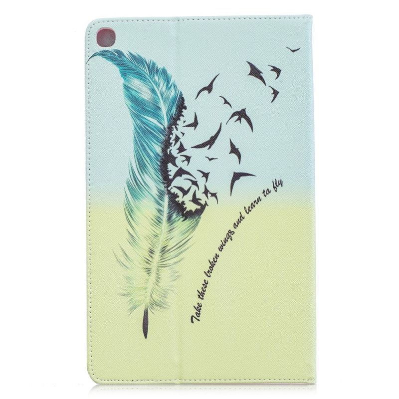 Etui Samsung Galaxy Tab A 10.1 (2019) Lær At Flyve Fjer Original