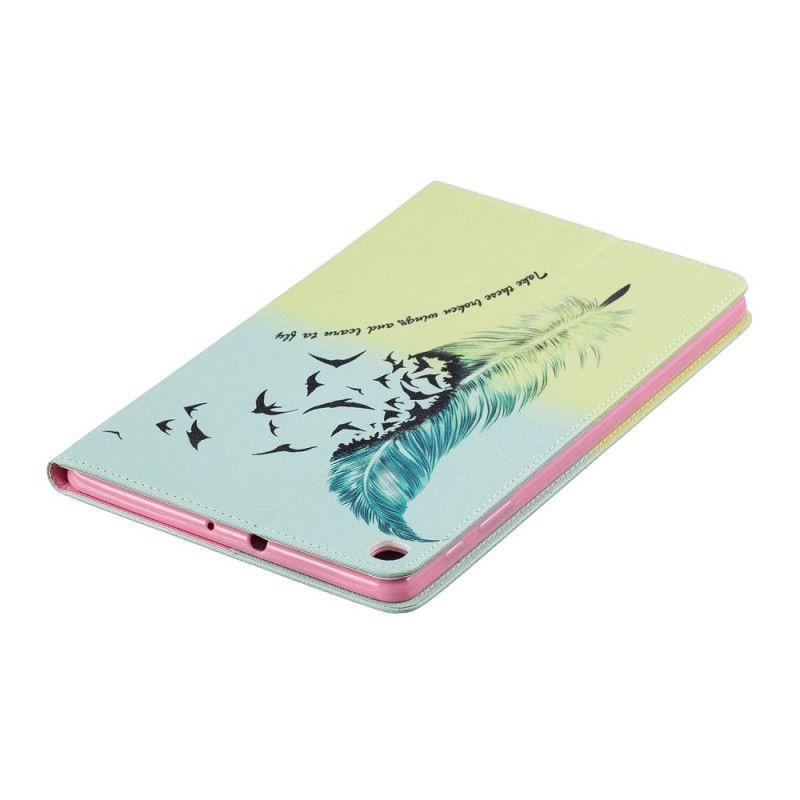 Etui Samsung Galaxy Tab A 10.1 (2019) Lær At Flyve Fjer Original