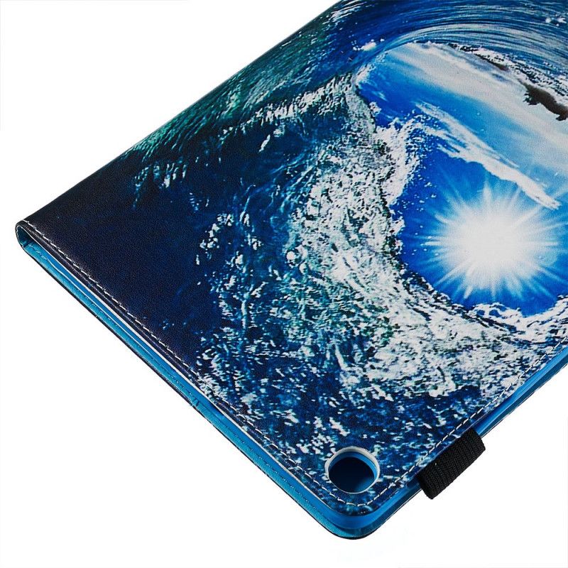 Flip Cover Læder for Samsung Galaxy Tab A 10.1 (2019) Bølge