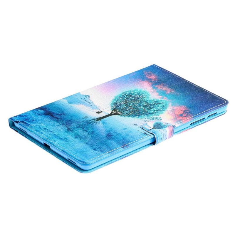 Flip Cover Læder for Samsung Galaxy Tab A 10.1 (2019) Hjertetræ