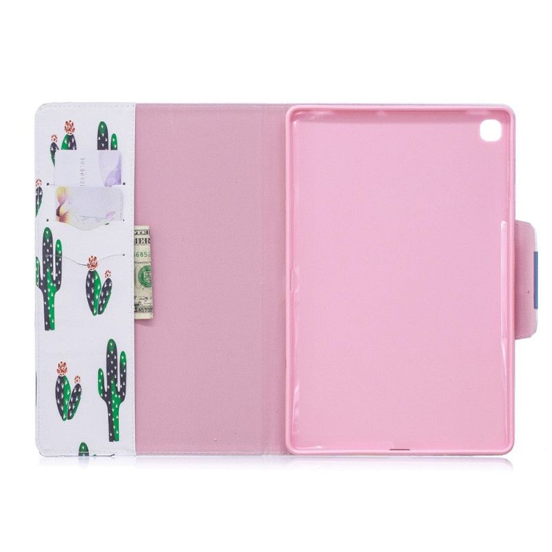 Flip Cover Læder for Samsung Galaxy Tab A 10.1 (2019) Hvid Grøntsag