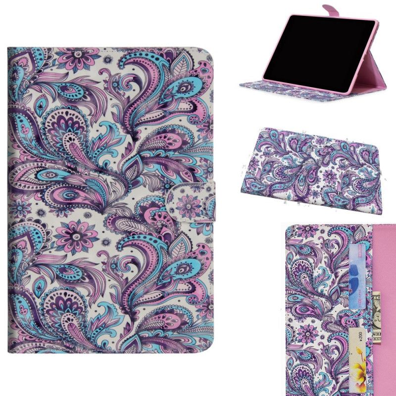 Flip Cover Læder for Samsung Galaxy Tab A 10.1 (2019) Paisley Mønster