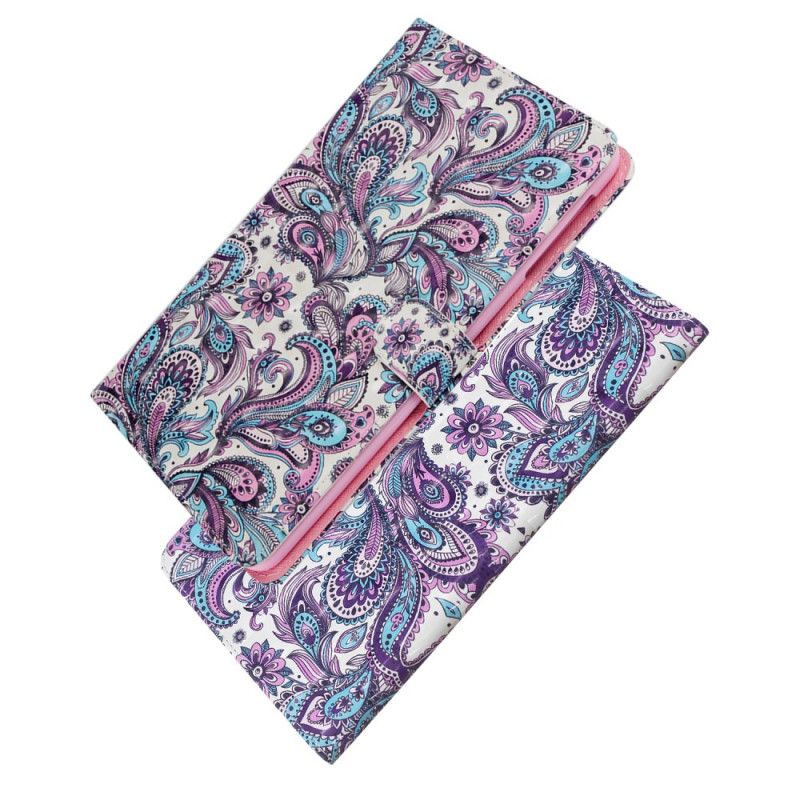 Flip Cover Læder for Samsung Galaxy Tab A 10.1 (2019) Paisley Mønster