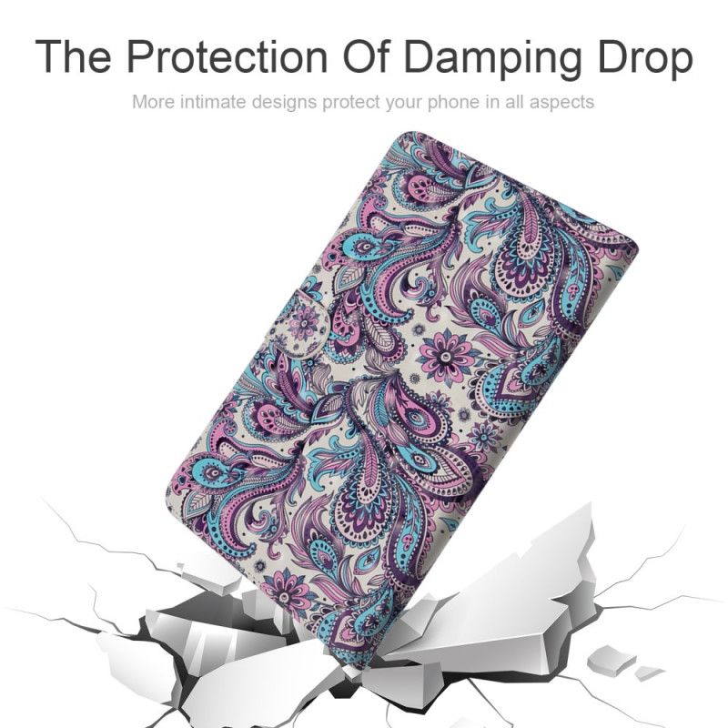 Flip Cover Læder for Samsung Galaxy Tab A 10.1 (2019) Paisley Mønster