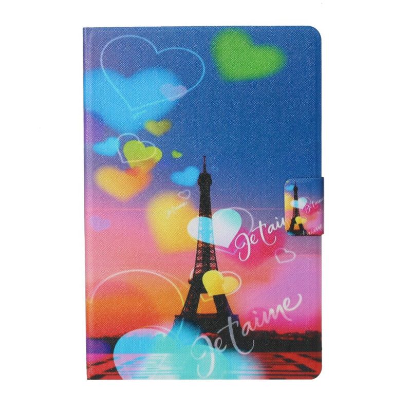 Flip Cover Læder for Samsung Galaxy Tab A 10.1 (2019) Paris. Jeg Elsker Dig