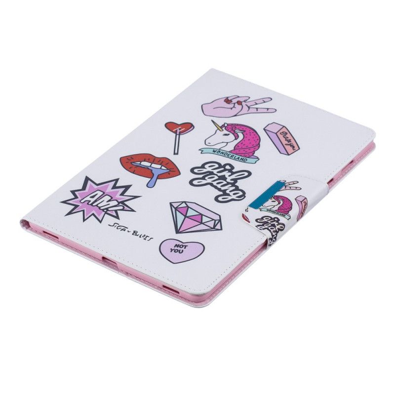 Flip Cover Læder for Samsung Galaxy Tab A 10.1 (2019) Pigebande