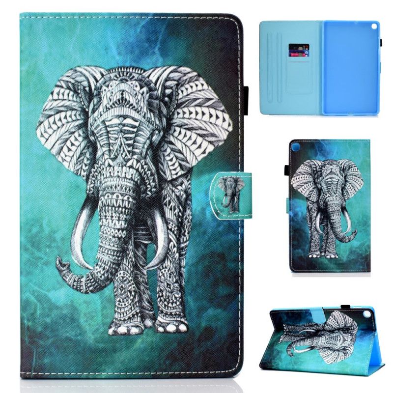 Flip Cover Læder for Samsung Galaxy Tab A 10.1 (2019) Sommerfugle