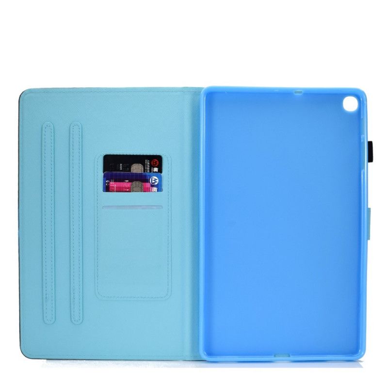 Flip Cover Læder for Samsung Galaxy Tab A 10.1 (2019) Sommerfugle